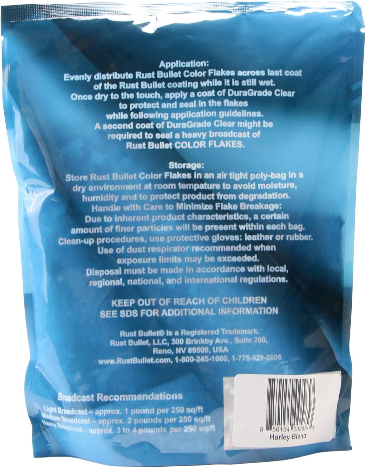 RUST BULLET Decorative Color Flakes - Harley Blend - Customize Concrete Floors with 1 LB of Durable, UV-Resistant Vinyl Chips for Stunning, Long-Lasting Designs