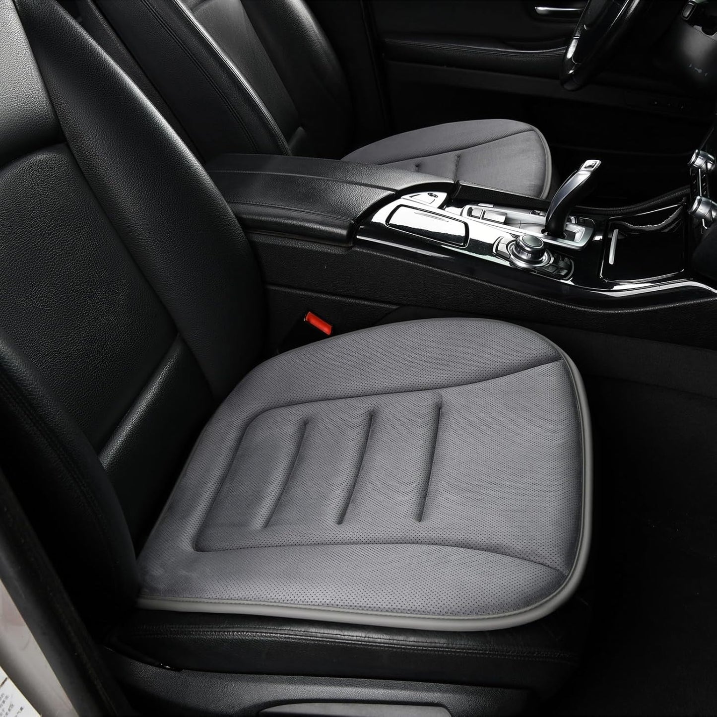 KAYI Car Seat Cushion, Memory Foam Car Seat Cushion, Anti Slip Rubber Bottom Car Seat Cushions for Driving, Suitable for Car and Office Chairs (Grey)