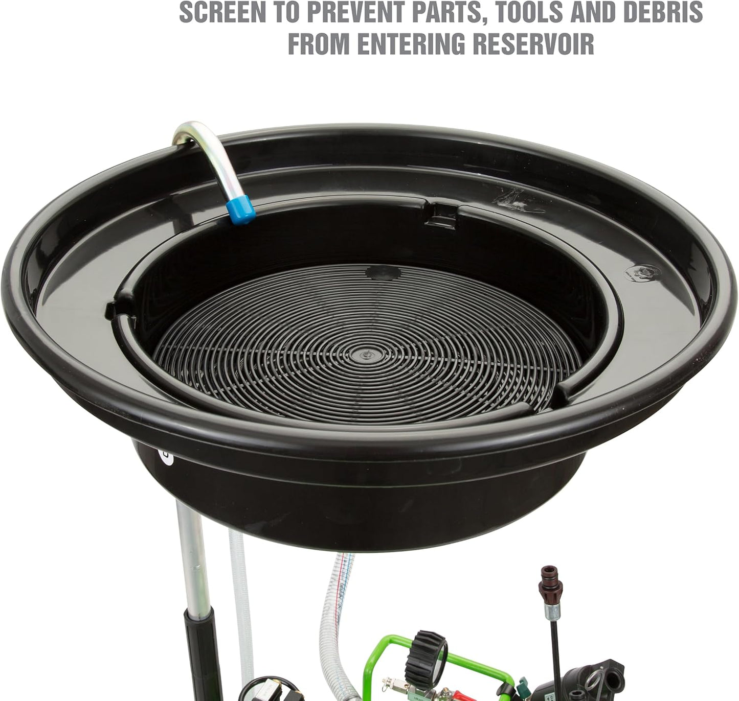 OEMTOOLS 24862 21 Gallon Oil Drain Vacuum and Extractor, Automotive Oil Container with Adjustable Oil Changing Funnel, Waste Oil Storage Tank, Coolant Drain