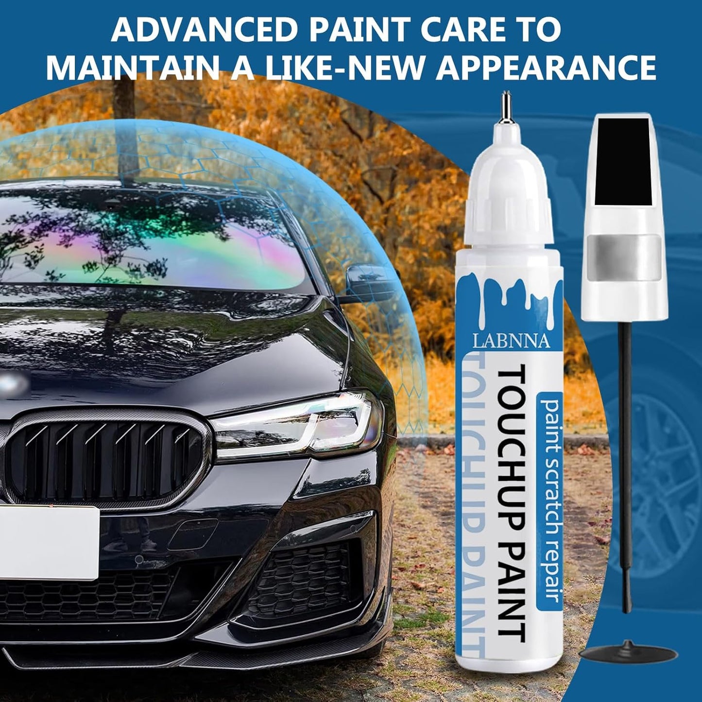 Classic Silver Metallic(1F7) Touch Up Paint for Toyota-Exact Match 2 in 1 touchup Paint Pen for Chips and Nicks Repair Car Paint Scratch Repair Kit