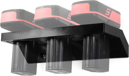 Spartan Mounts for Snap-On 14V Battery | Wall Display Hook Holder | Power Tool Storage | Blog DIY Craft Room | All Types | Strong Low Profile Bracket | Convenient Easy Access Garage Organization