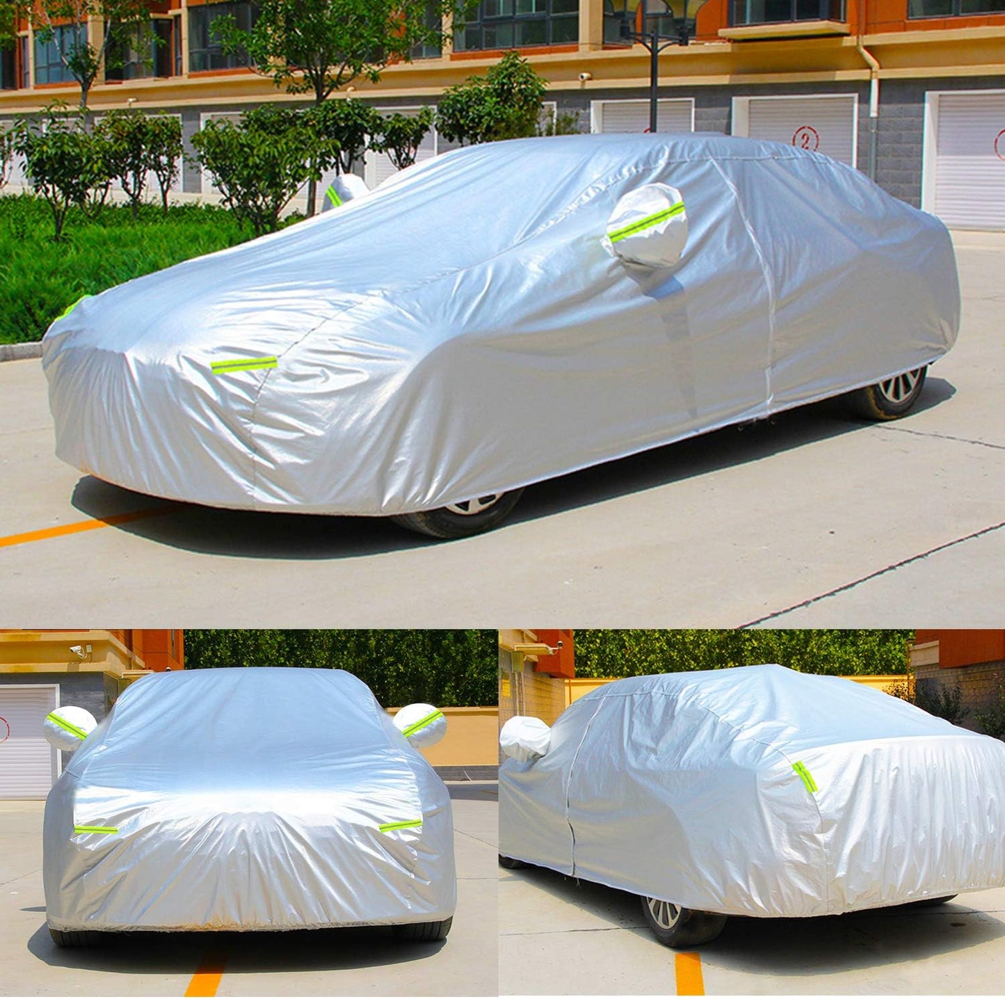 KouKou Oxford SUV Car Cover Custom Fit Toyota Highlander from 2007 to 2025, Waterproof All Weather with Zipper Door, Sun Rain Dust Snow Protection. (Ships from US Warehouse, Arrive Within 3-7 Days)
