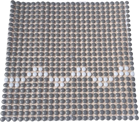 HOMREST Cooling Car Seat Cushion Back Pain Relief Ceramic Beaded Seat Cover Comfy Extreme Summer Massage Seat Pad for Car, Trucks,Executive Office Chairs(Grey)