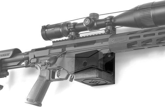 Spartan Mounts for 308 RPR | Ruger Precision Rifle Display Holder | Wall Storage Organization System | Unique Low Profile Design | Gun Safe Wall Garage | Gun Room Mounting Solution
