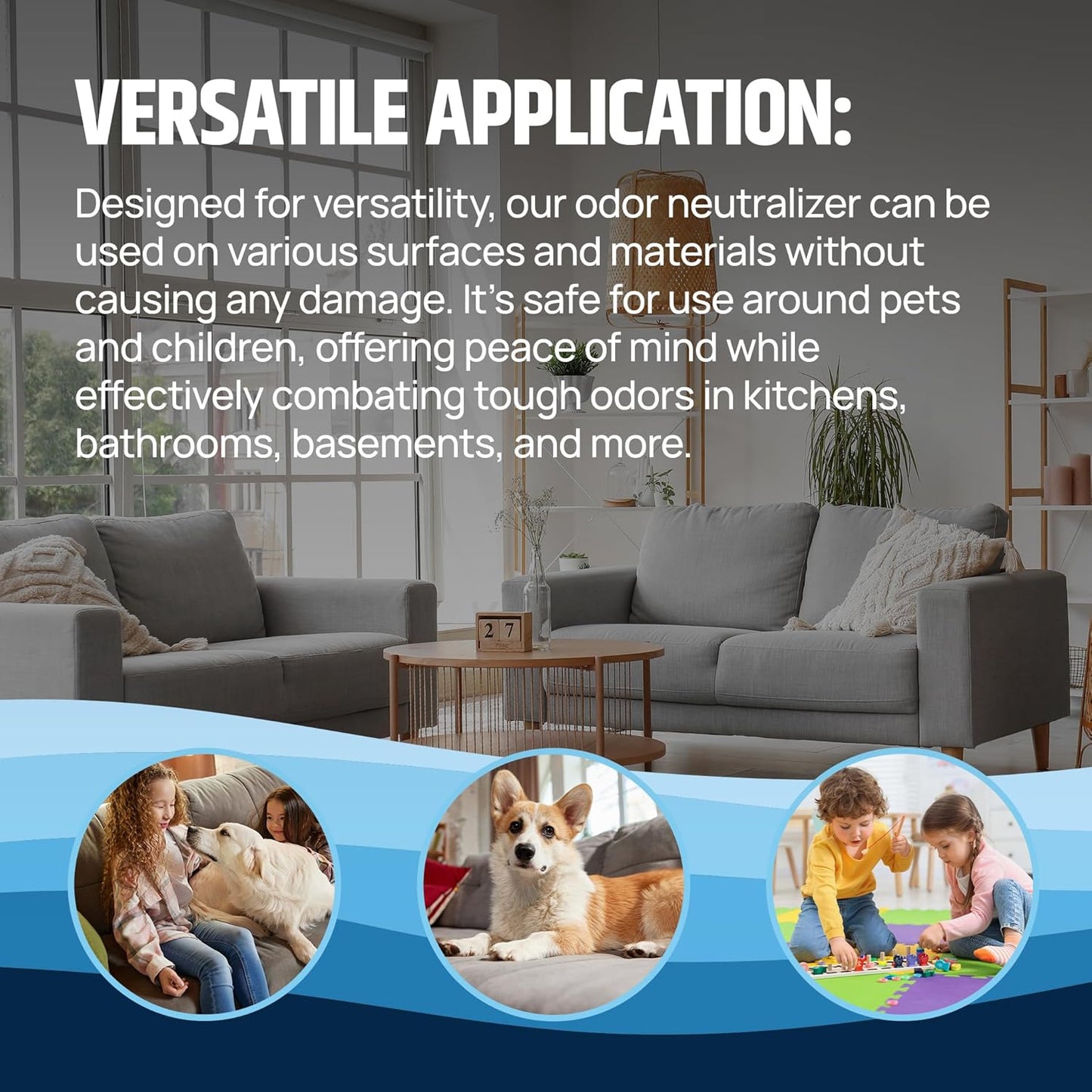 SOCAR - Odor Neutralizer 128oz Liquid REFILL - Odor Eliminator for Home, Office, Gym, Car. Eliminates Odors from Pets, Cooking, Sports Gear, Urine, Vomit & Unwanted, Strong Odors