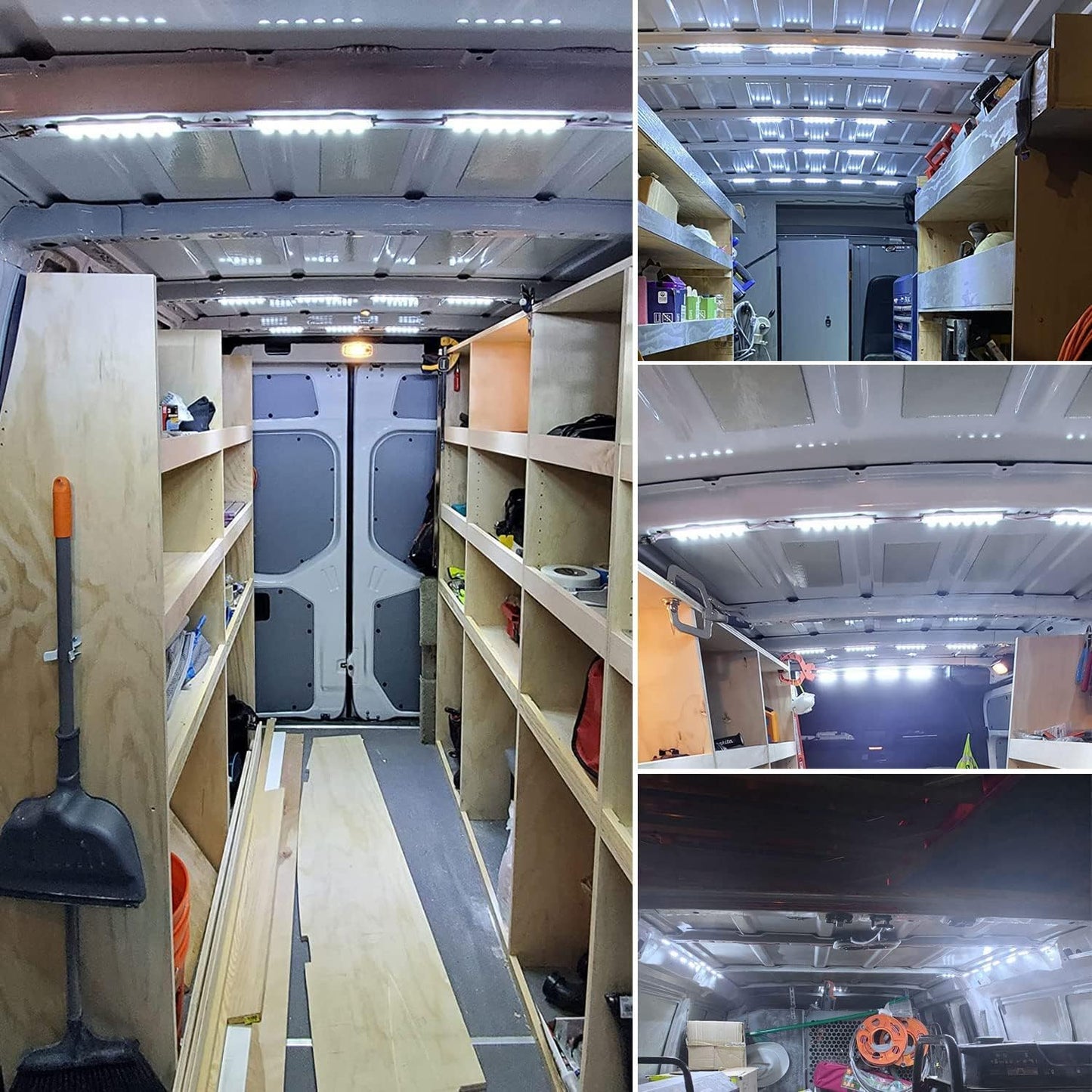 Linkhood 120 LED Van Interior Light, Car White LED Ceiling Lights Kit, Super Bright Lighting Dome Lamp for Van RV Truck Auto Vehicle Boat Caravan Trailers Lorries Cargo Transit Bus Camper