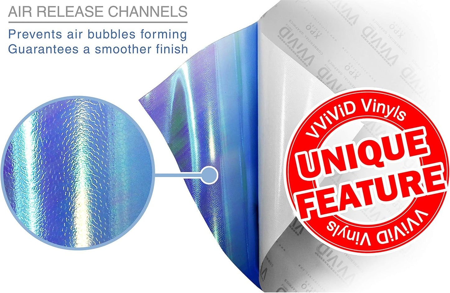 VViViD Extra-Wide Headlight Taillight Vinyl Tint Wrap 16 Inch x 48 Inch Roll (Chameleon Blue)