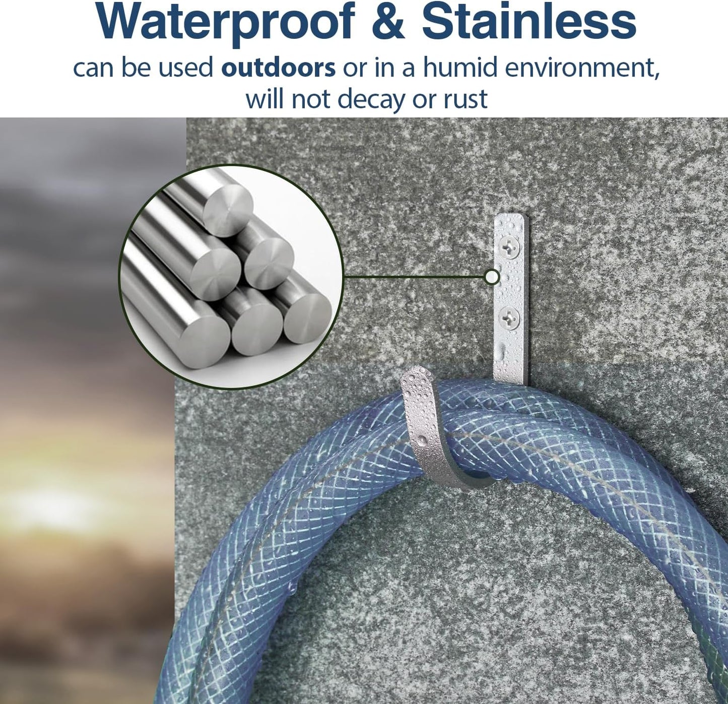 Wall Hooks for Hanging Towel/Coat - 22LB Screw in Metal Hanger Wall Mount, for Outdoor, Closet, Door, Bathrooms, for Backpack, Robe, Silver 5 Pack