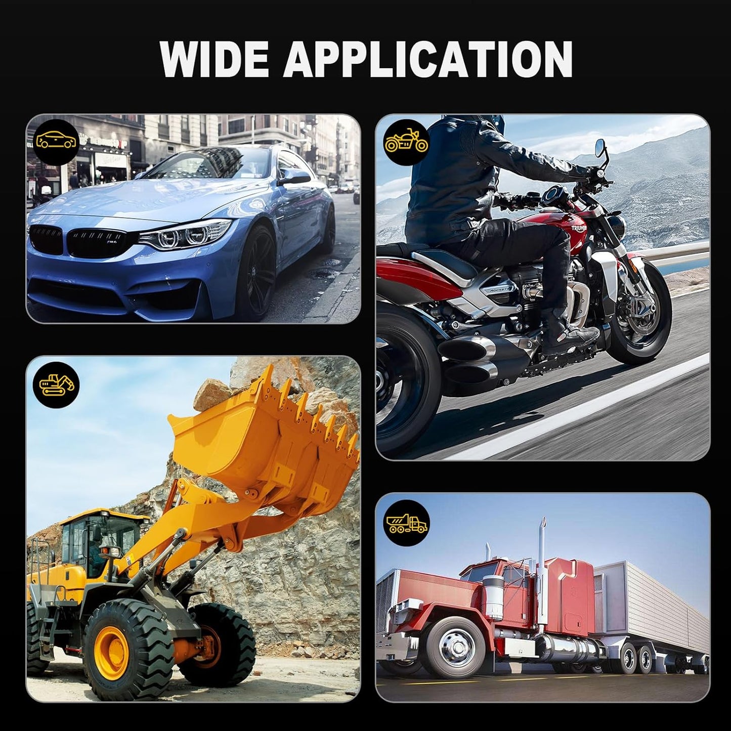 Upgraded 3-72V LED Digital Automotive Circuit Tester, DC Voltage Test Light with Voltmeter & Polarity Indicator Light, Vehicle Circuits Low Voltage Light Tester Pen with Sharp Stainless Probe