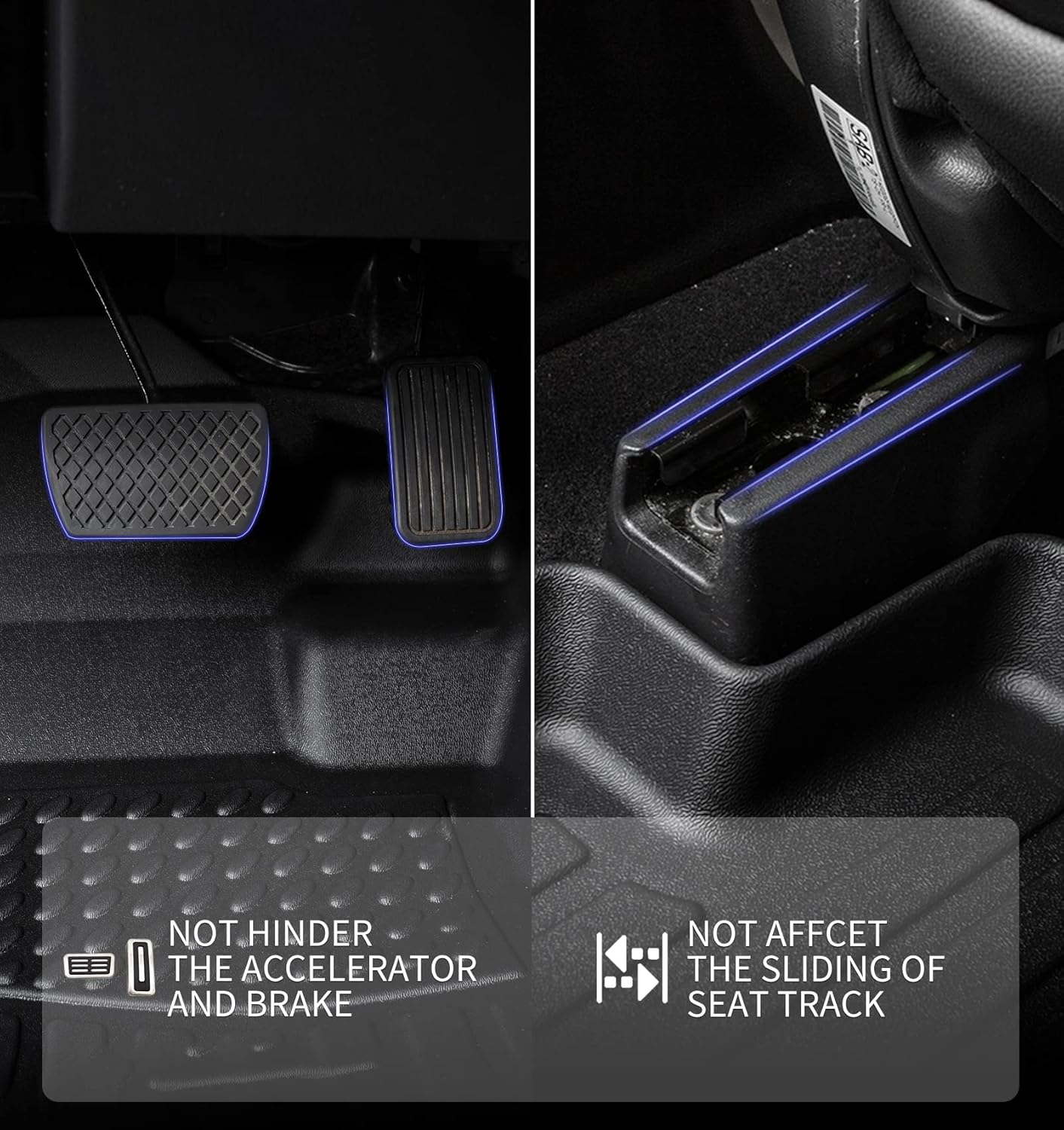 KELCSEECS All Weather Floor Mats & Cargo Liner Custom for 2023 2022 2021 Hyundai Santa Fe Automotive Car Mats Floor Liners Trunk Mat Hyundai Santa Fe Floor Mats Cargo Mat Trunk Liner Black