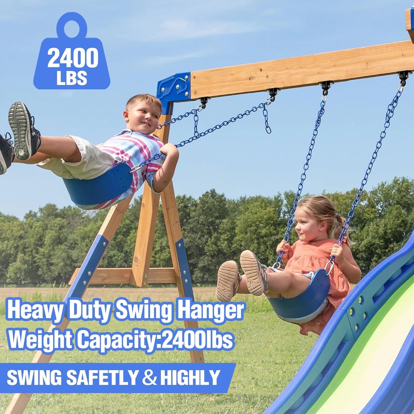 Heavy Duty Swing Hangers with Bearing, Porch Swing Hanging Kit for Outdoor Playground Tree Indoor Ceiling Mount Hardware Brackets with Snap Hooks for Yoga Hammock Punching Bag Accessories 8PCS Black