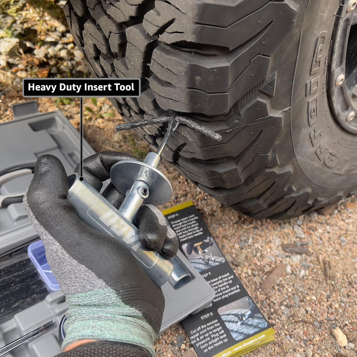 JACO TRX-50 Heavy Duty Tire Repair Kit | Universal Tire Plug Kit