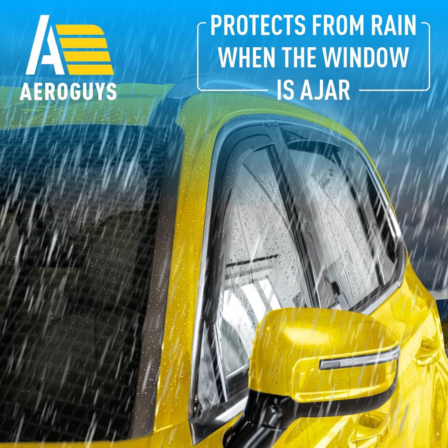 Extra Durable Window Deflectors in-Channel Window Visors Rain Guards Fit for Kia Telluride 2020-2025, Sun Visors, Wind Vent for Shades, Exterior Car Accessories - 4pcs. AG0770