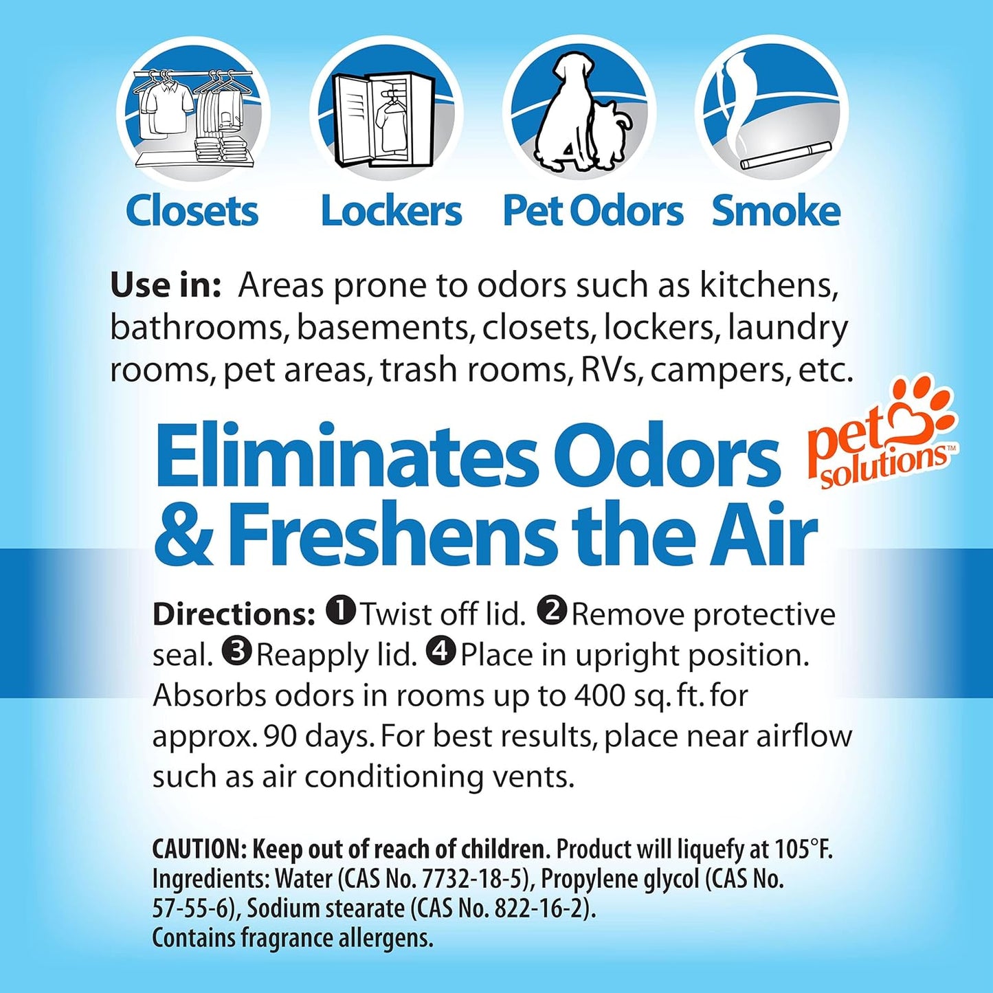 OdoBan Solid Odor Absorber Eliminator for Home and Small Spaces, Fresh Linen Scent, 14 Ounces Each, 9-Pack