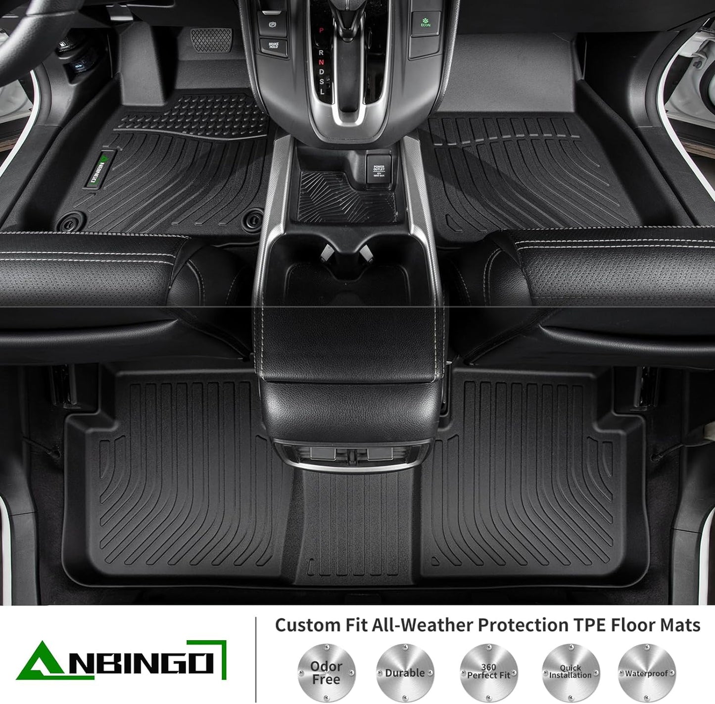 ANBINGO® Floor Mats & Cargo Liner for Buick Encore GX AWD, 2020-2026 Preferred | Select | Essence, 2024-2026 Sport Touring | Avenir, (Cargo Tray in Upper Deck Position)