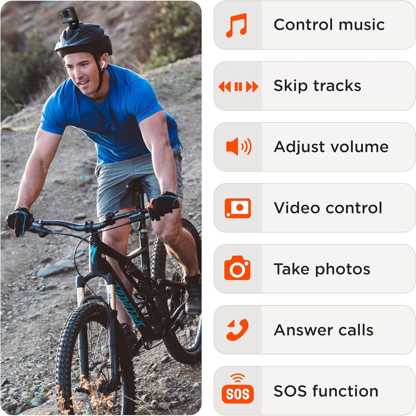 ArcX Bluetooth Smart Ring Remote Control - Waterproof, Super Light, Multi-Function Wearable Technology for The Ultimate Hands Free Control of Any Device