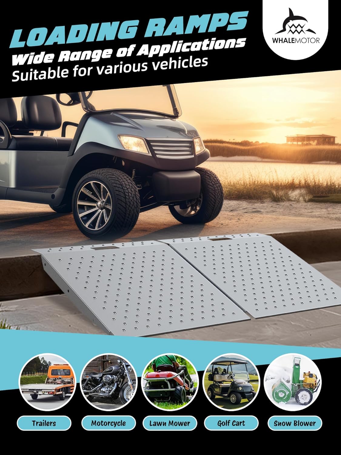 Shed Ramp 1PC, Loading Ramp for Riding Mower, 29" L x24 W, 750 lbs Capacity, Shed Storage Ramps for Sheds, Garages, Barns, ATV, Lawnmower, Golf Cart, Sturdy Anti-Slip Ramps