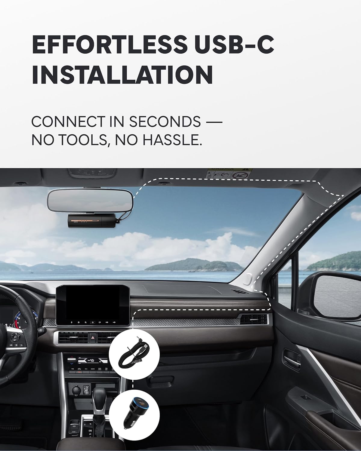 BlackVue Elite 8-1CH Dash Cam – 2K QHD Front Camera with STARVIS 2 Sensor, HDR, Smart Parking Mode, Power Saving, Event Detection, GPS, G-Sensor, USB-C Installation, 1TB microSD Support (256GB)