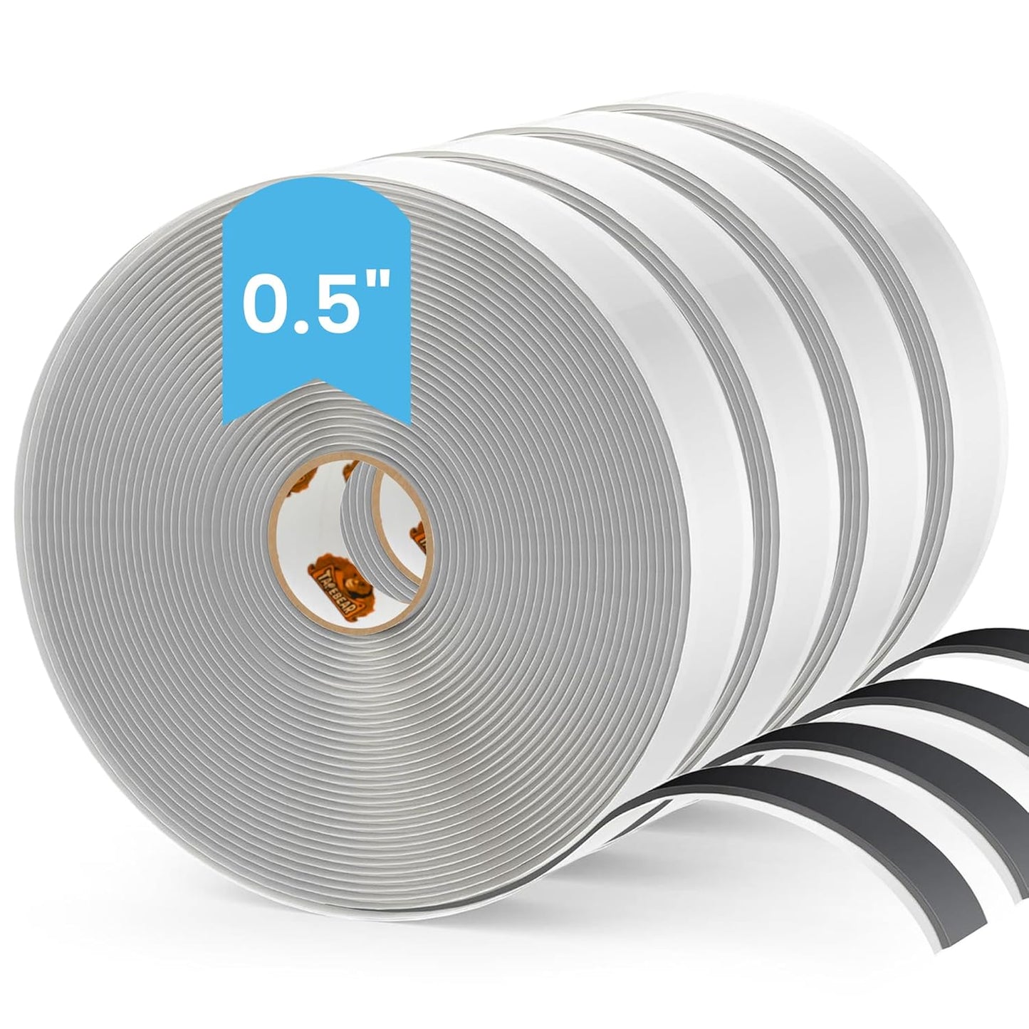 Butyl Putty Tape Black, 1/2" x 30' x 1/8" EDPM Butyl Rubber Sealant, Sound Dampener Automotive Butyl Tape, Stretchable RV Sealant Caulking Putty for Boat Sealing, EDPM Roof, Headlight, 4Rolls