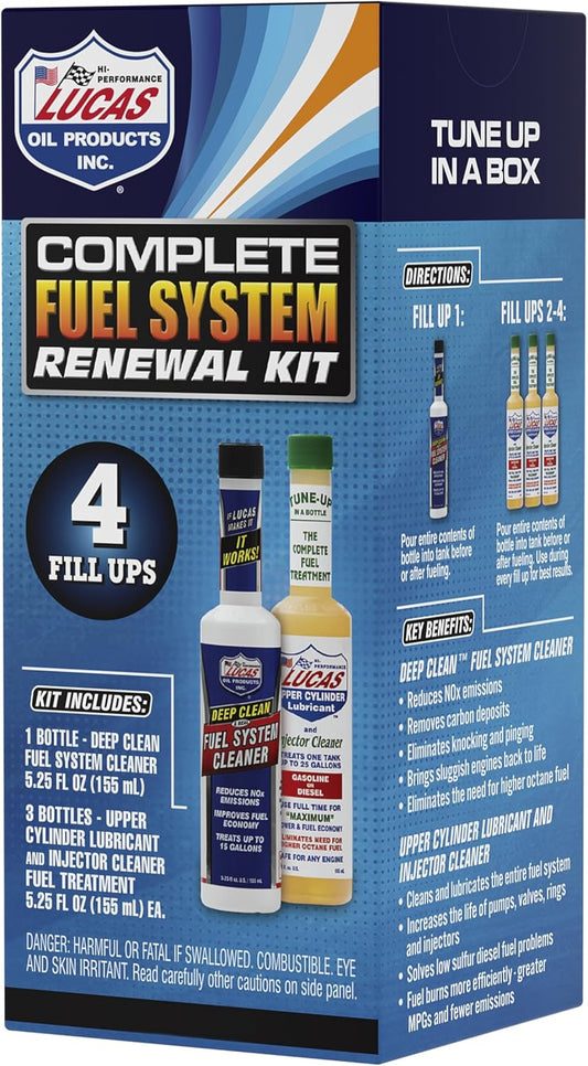 Lucas Oil 10966 Complete Fuel System Renewal Kit (Pack of 6)