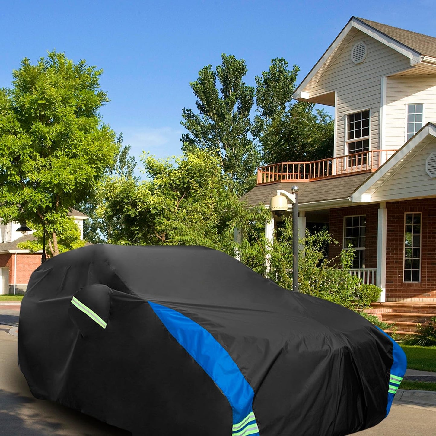 Avecrew Car Cover Custom Fit for Benz GLC, Waterproof All Weather Full Exterior Cover Rain Snow UV Protection Cover with Side Door Zipper Design