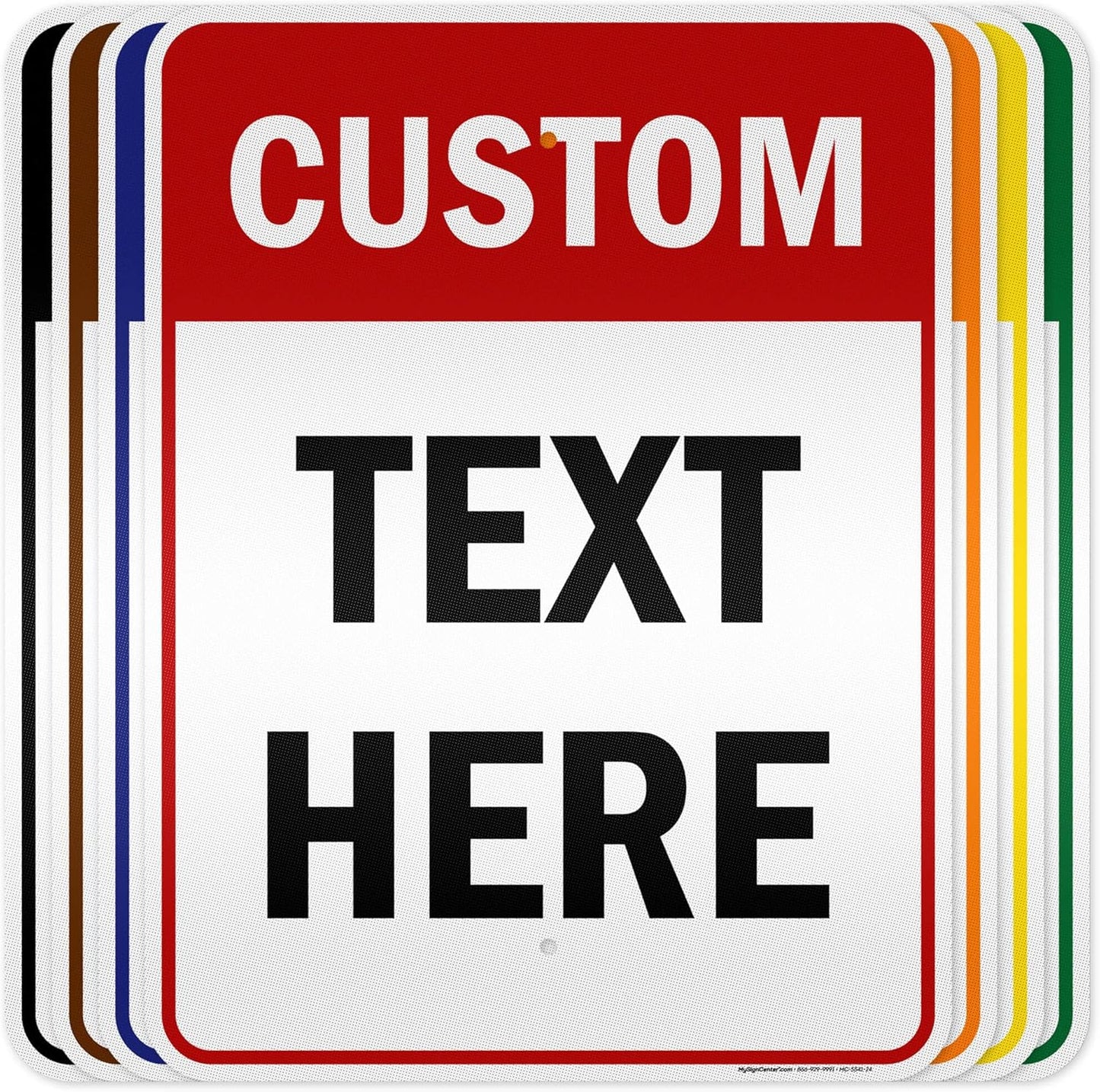 Custom Sign, Custom Sign for Business, Indoor/Outdoor use. 18x24 Inches, 3M EGP Reflective, Rust Free .080 Aluminum, Fade Resistant, Made in USA by My Sign Center (Header)