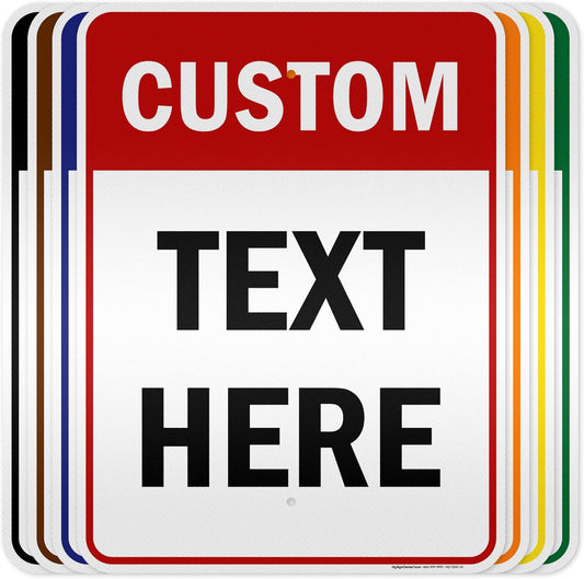 Custom Sign, Custom Sign for Business, Indoor/Outdoor use. 18x24 Inches, 3M EGP Reflective, Rust Free .080 Aluminum, Fade Resistant, Made in USA by My Sign Center (Header)