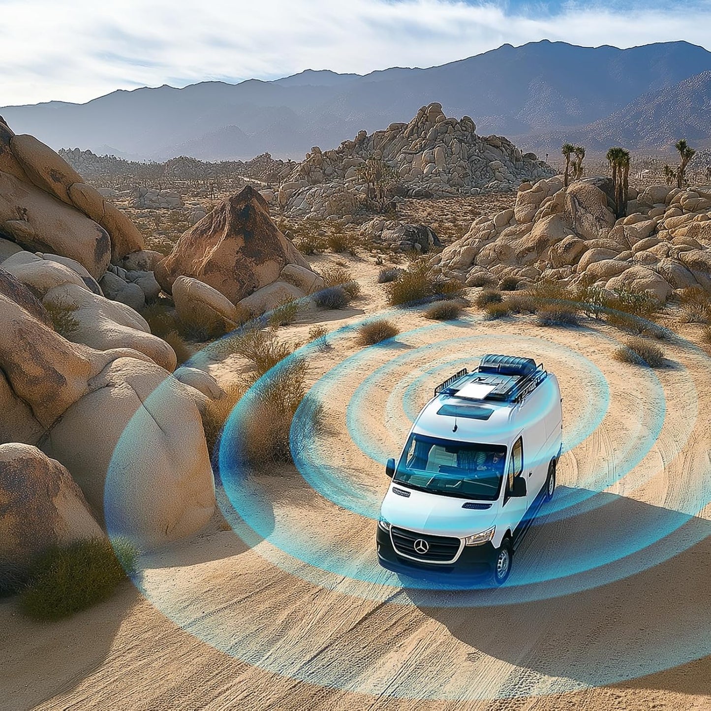 Starlink Mini Mount for Roof Rack & Car Dash, Adjustable Starlink Mini Dishy Compatible with RV, Caravan, Vans | Stable Signal & Waterproof Design