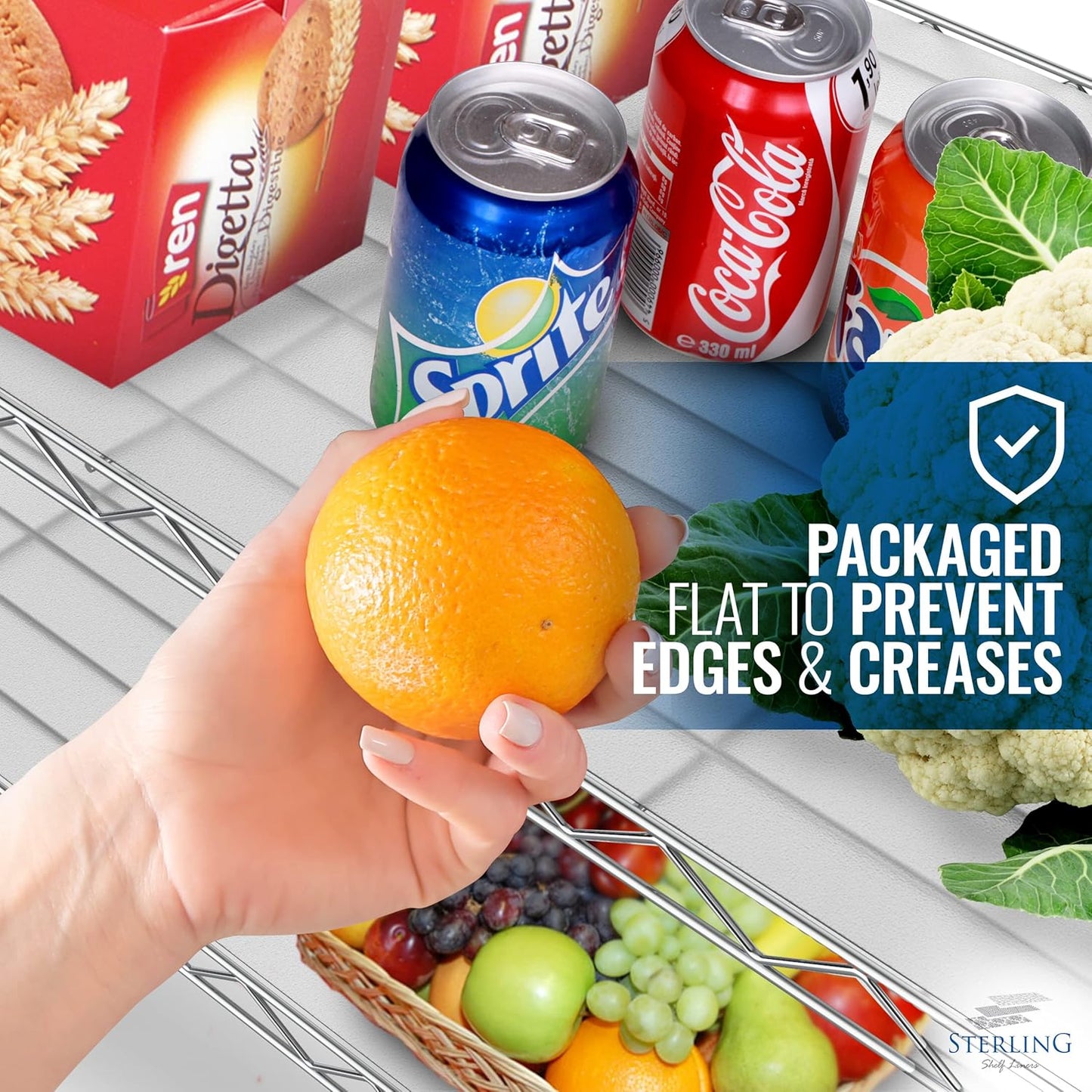 Shelf Liners for Wire Shelf System: Set of 5 in Graphite: 13.4 x 23.2 inch: Plastic Wire Shelving Shelf Mats