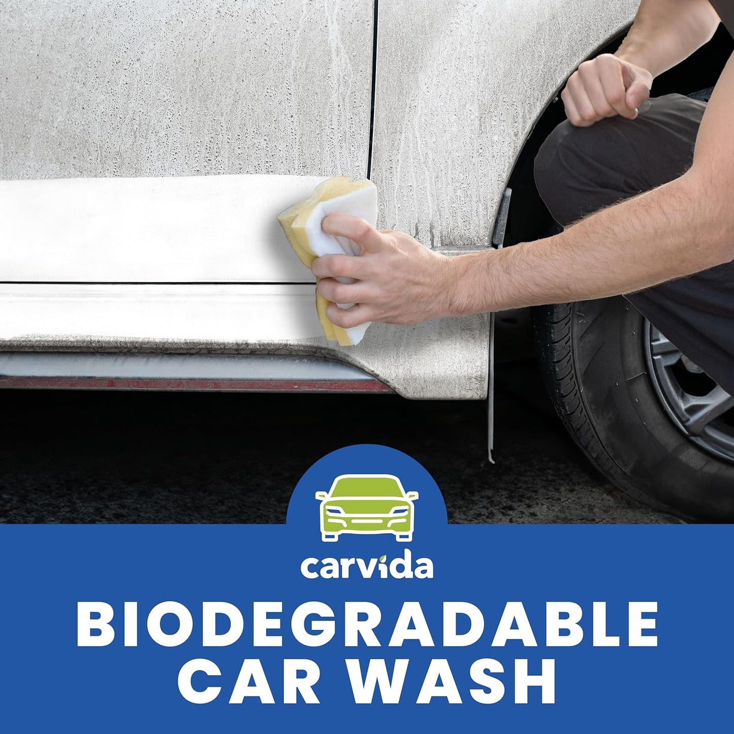 Biodegradable Car Wash, Low-Foam, Environmentally-Friendly Plant-based Concentrate, 32oz