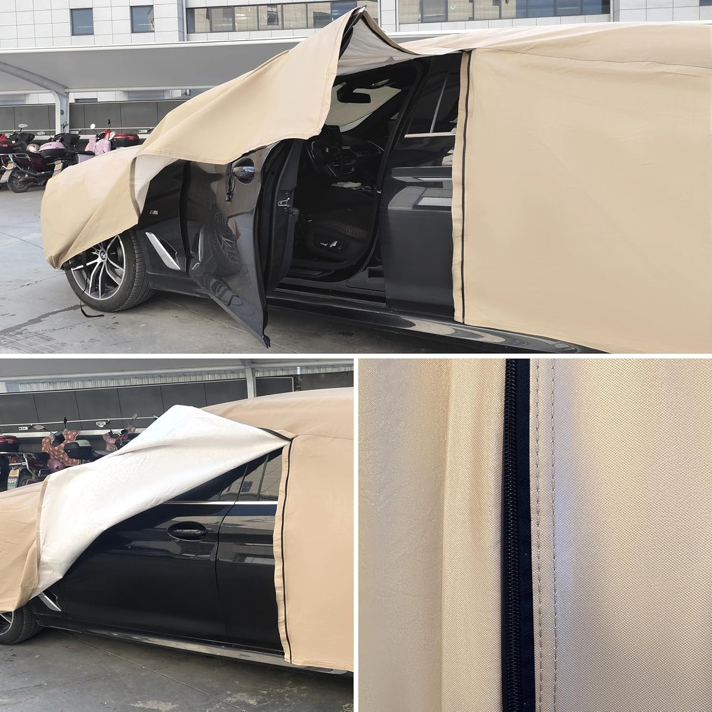 Heavy Duty Outdoor Car Cover Custom Fit for Ford F150, Windproof All Weather Waterproof Sun Rain UV Dust Snow Protection Outdoor Car Covers